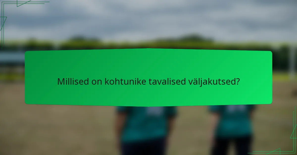 Millised on kohtunike tavalised väljakutsed?